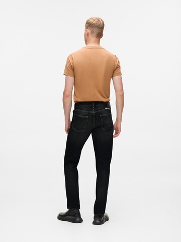 melns KARL LAGERFELD JEANS Pakapēniski sašaurināts piegriezums Džinsi