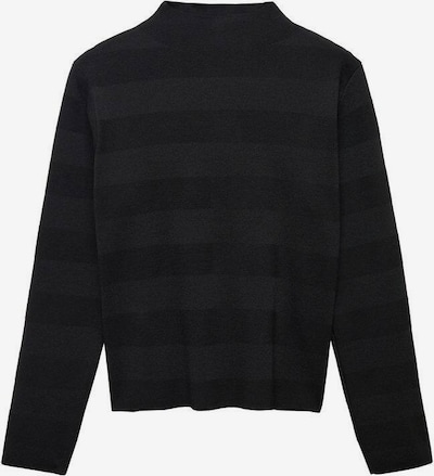 MANGO Пуловер 'Chimney' в тъмнозелено / черно, Преглед на продукта