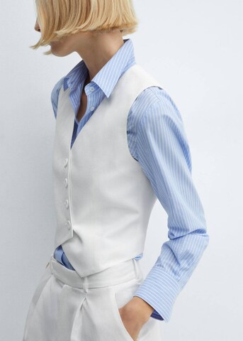 MANGO Suit Vest 'Lugo' in White