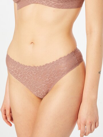 SLOGGI Slip 'Zero Feel Lace 2.0' in Pink: front