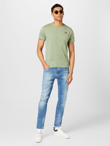 GANT Regular Fit T-Shirt in Grün