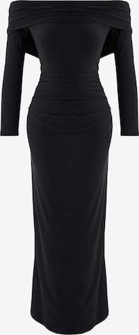 Trendyol - Vestido de noche en negro: frente