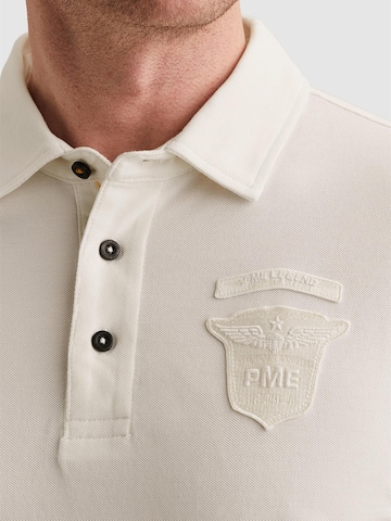 Maglietta 'Polo shirt in piqué with badges' di PME Legend in bianco
