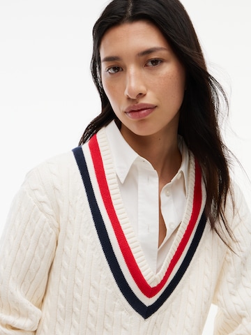 Tommy Jeans Gebreide jurk in Wit