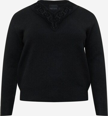 Pull-over 'FASCHA' PIECES Curve en noir : devant