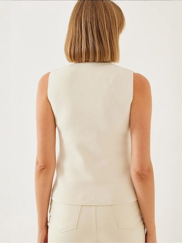 Cardigan Bianco Lucci en beige