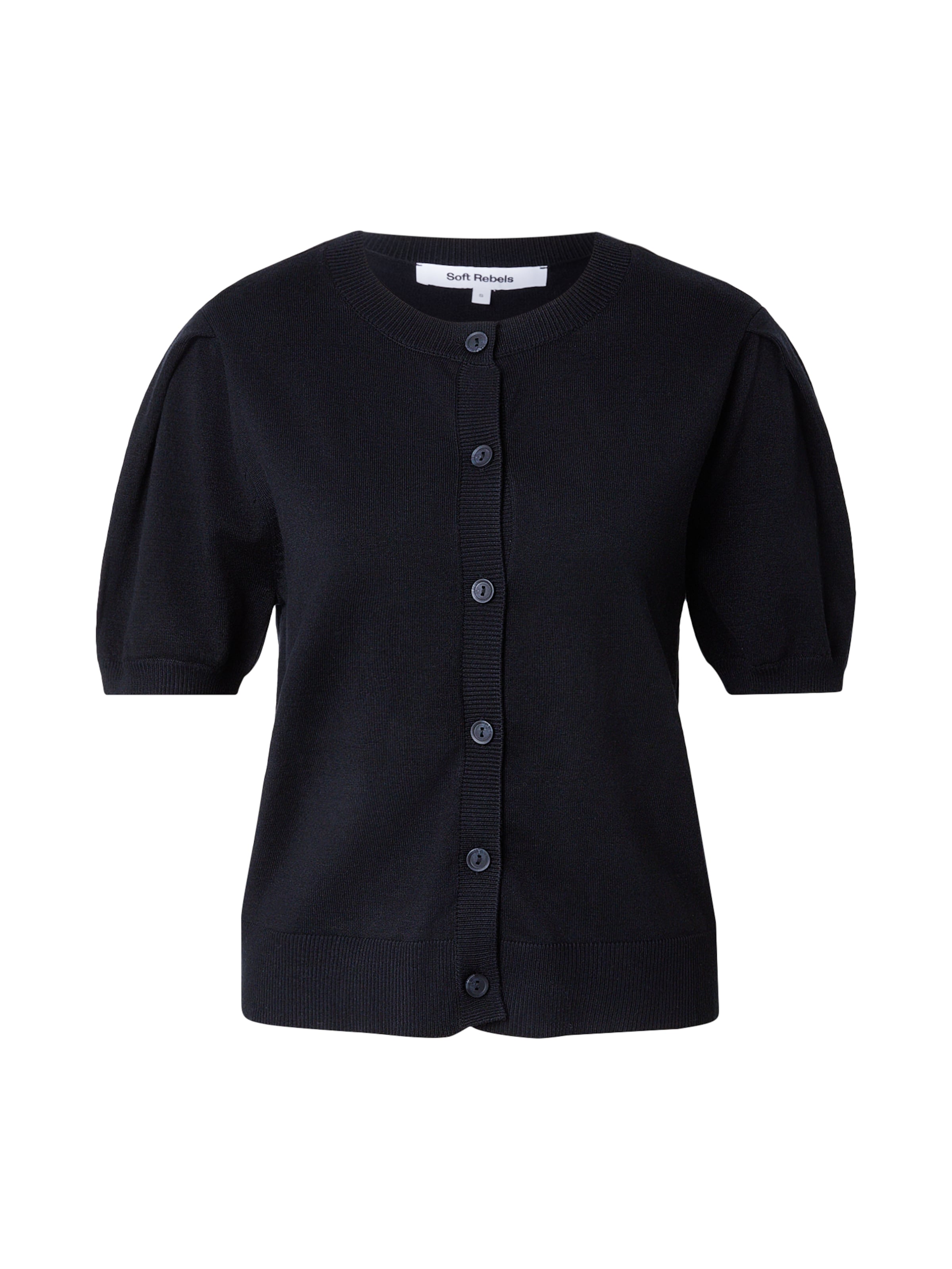 Soft Rebels Knit cardigan 'SRMarla' in Black: front