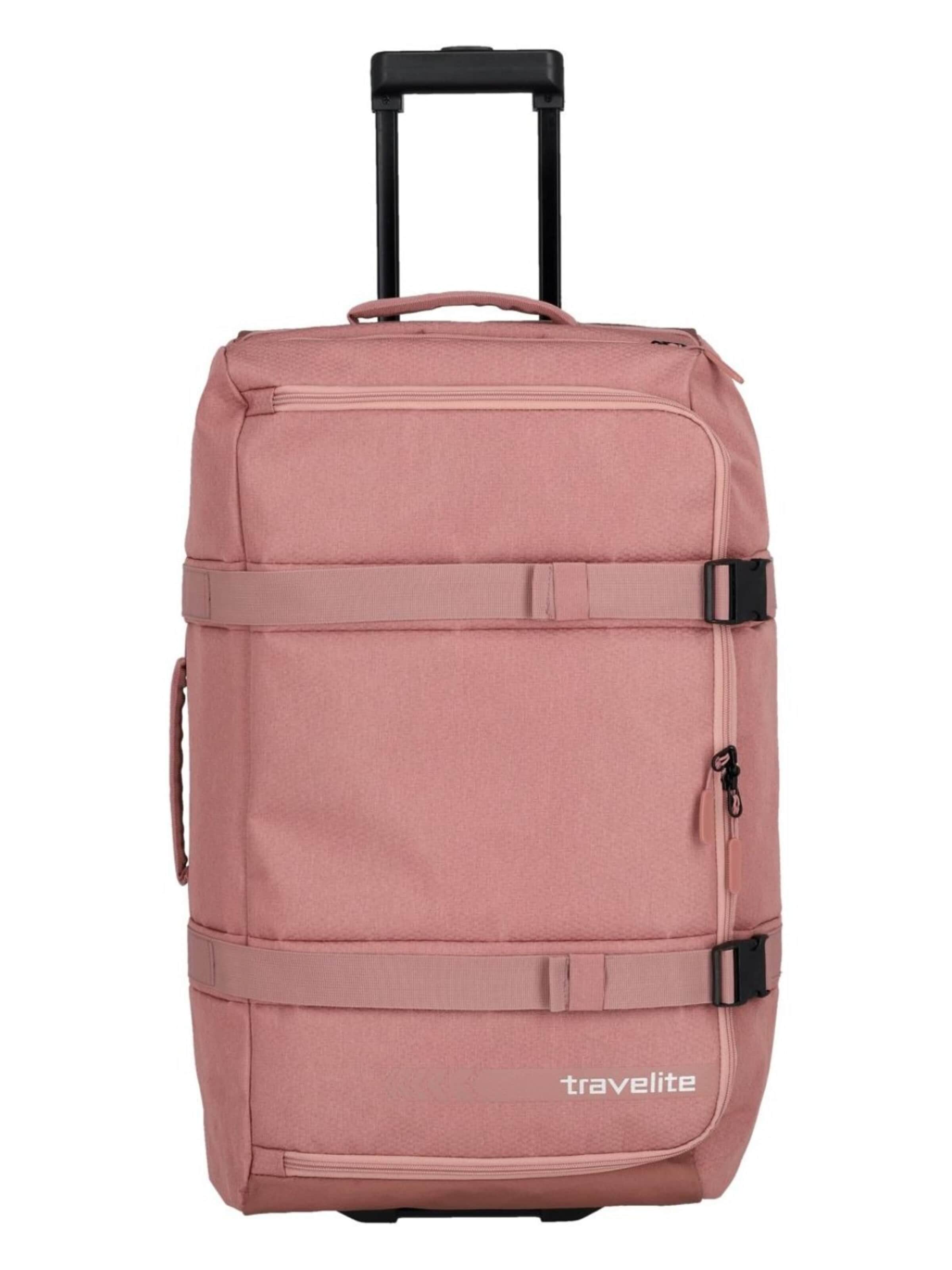 Trolley di TRAVELITE in rosa: frontale