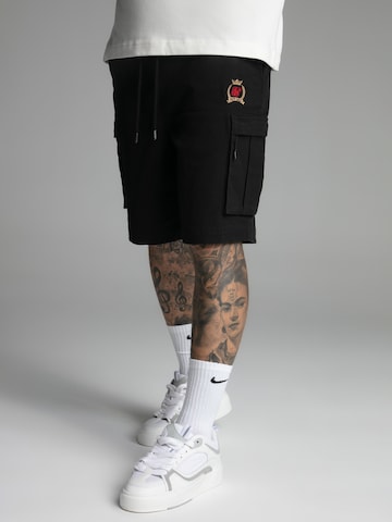 Regular Pantalon SikSilk en noir : devant