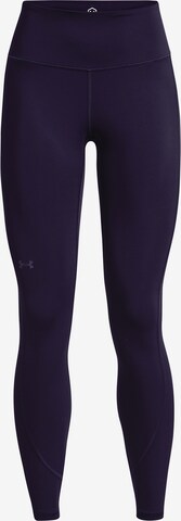 UNDER ARMOUR Skinny Workout Pants in Purple: front