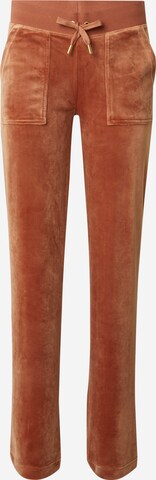 Juicy Couture Flared Broek 'DEL RAY' in Bruin: voorkant