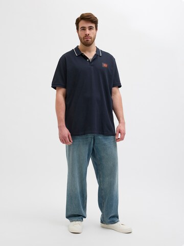 Jack & Jones Plus Shirt 'JJHUDSON' in Blauw
