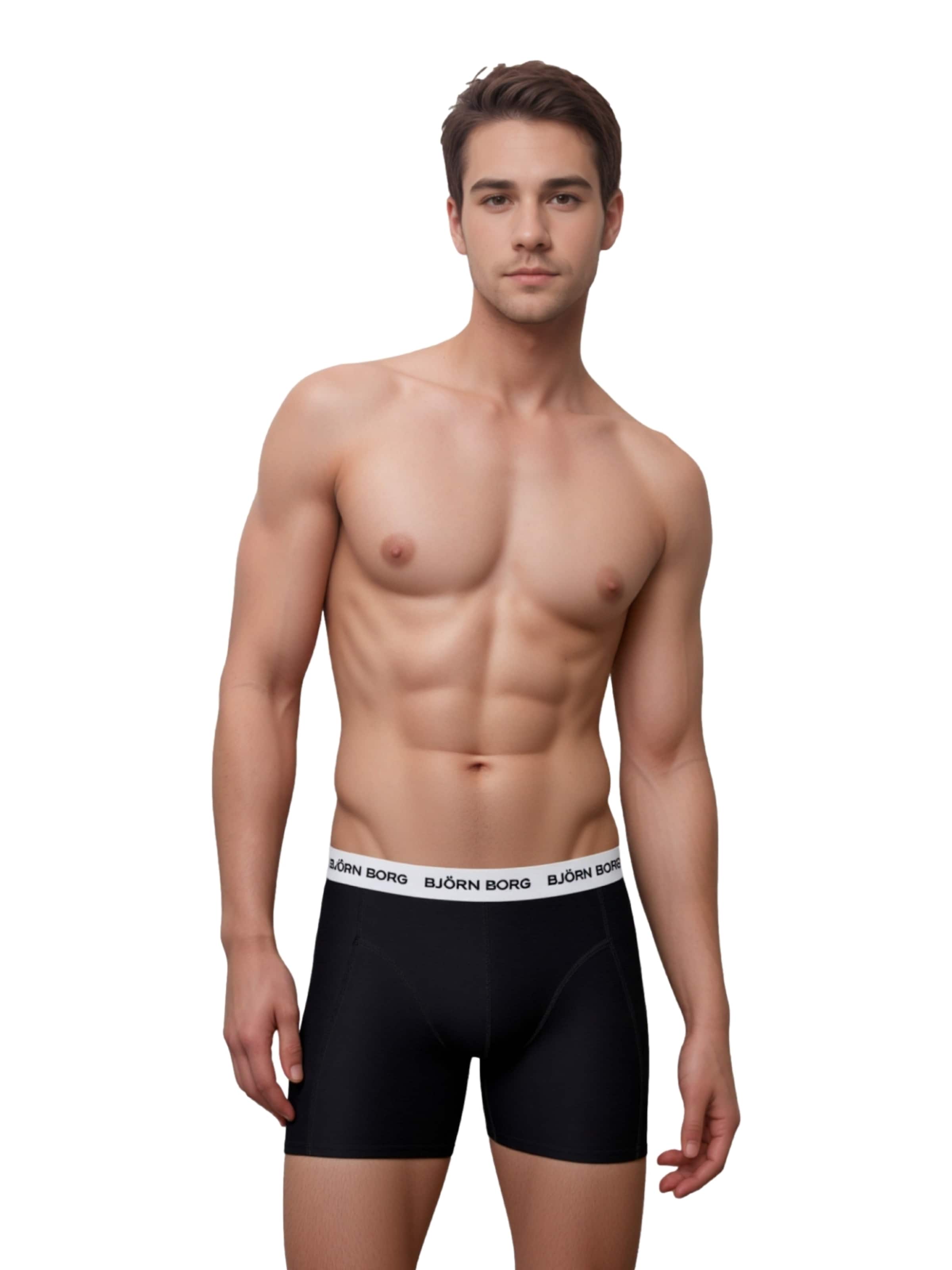 BJÖRN BORG Boksershorts i sort: forside