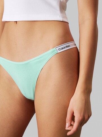 String Calvin Klein Underwear en vert : devant