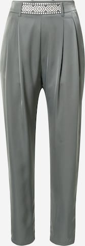 Guido Maria Kretschmer Women Regular Trousers with creases 'Giulia' in Grey: front