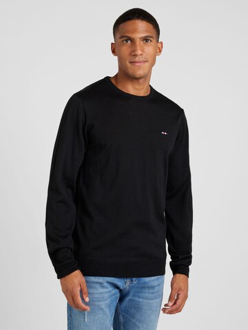 FQ1924 - Pullover 'FQ Kyle' em preto: frente