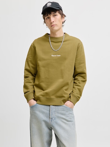 JACK & JONES Μπλούζα φούτερ 'JORNORREBRO' σε πράσινο: μπροστά