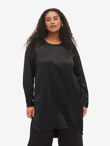 Zizzi Bluse 'MKIYA' in Schwarz: predná strana