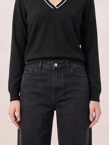 noar studios Wide Leg Jeans in Schwarz