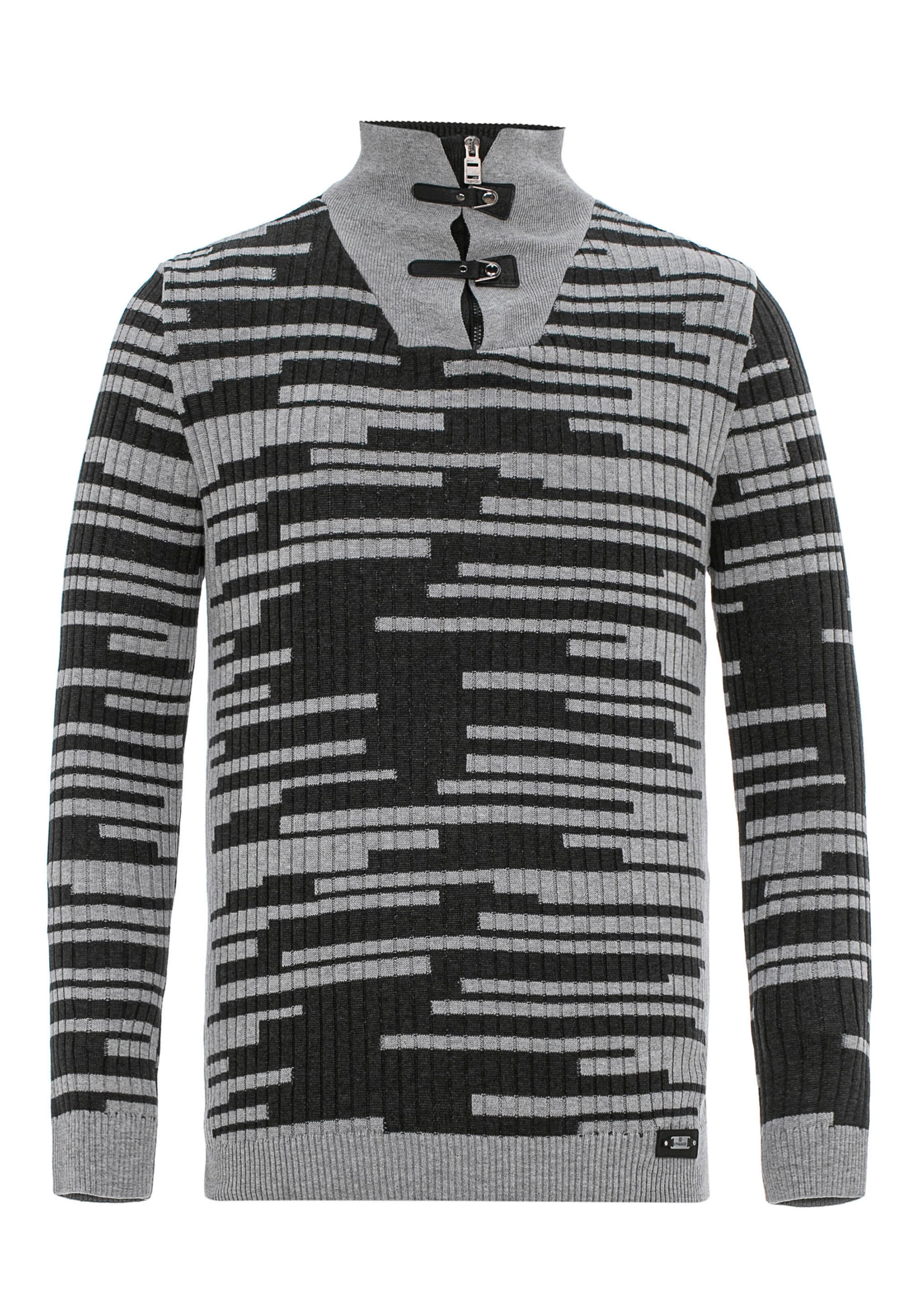 CIPO & BAXX Sweater in Grey: front