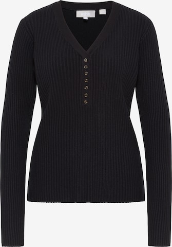 Pull-over Usha en noir : devant