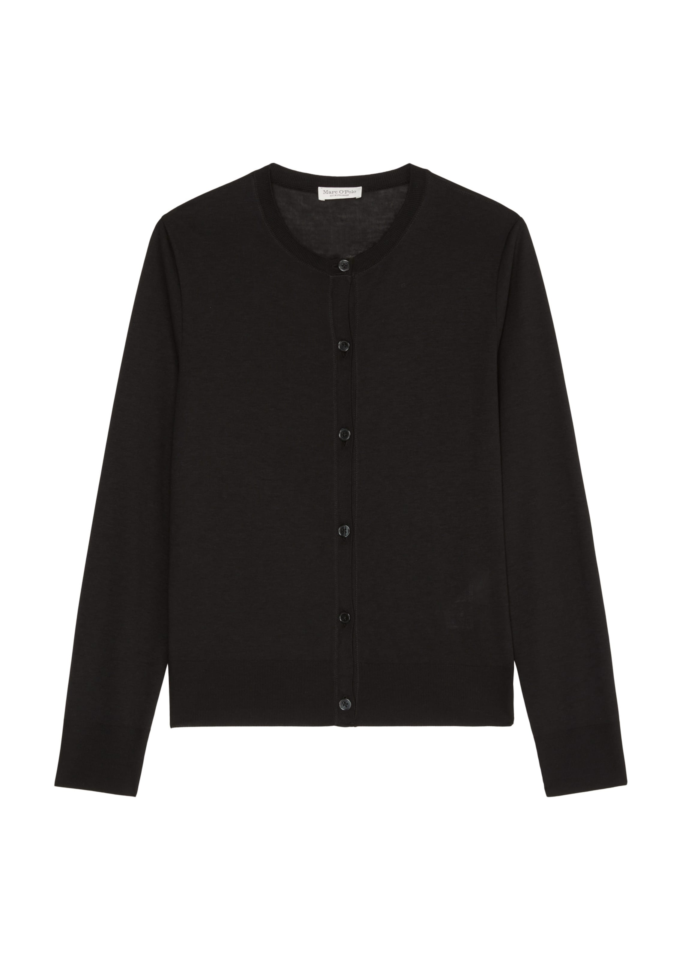 Marc O'Polo Πλεκτή ζακέτα σε μαύρο: μπροστά