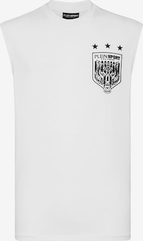 Plein Sport - Camisa 'Tiger' em branco: frente