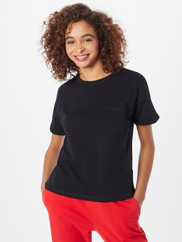 ESPRIT Pajama Shirt in Black: front