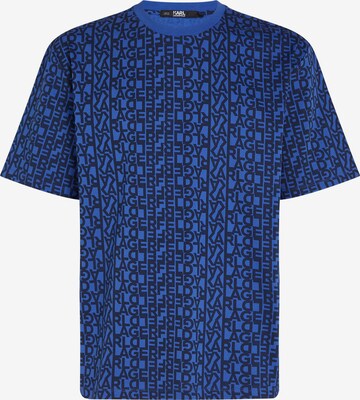 Karl Lagerfeld Majica | modra barva: sprednja stran