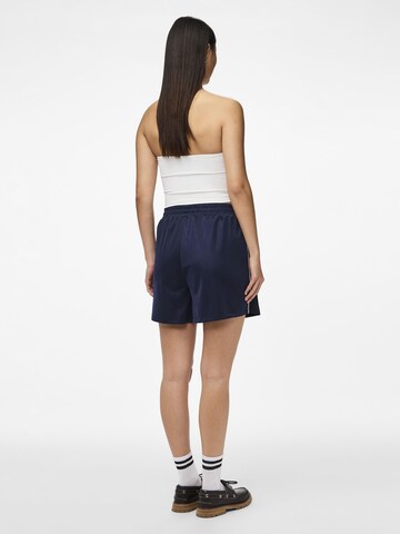 PIECES Regular Trousers 'Grace' in Blue