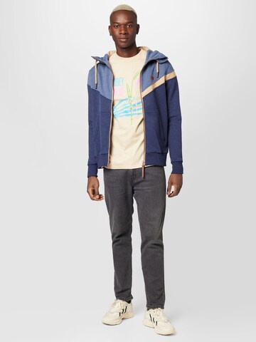 Alife and Kickin Zip-Up Hoodie 'JulianAK' in Blue