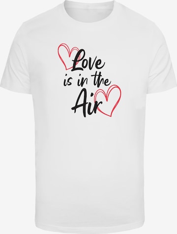 Merchcode Shirt 'Valentines Day - Love is in the Air' in Weiß: predná strana
