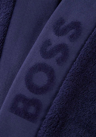 BOSS Home Long Bathrobe 'PLAIN' in Blue