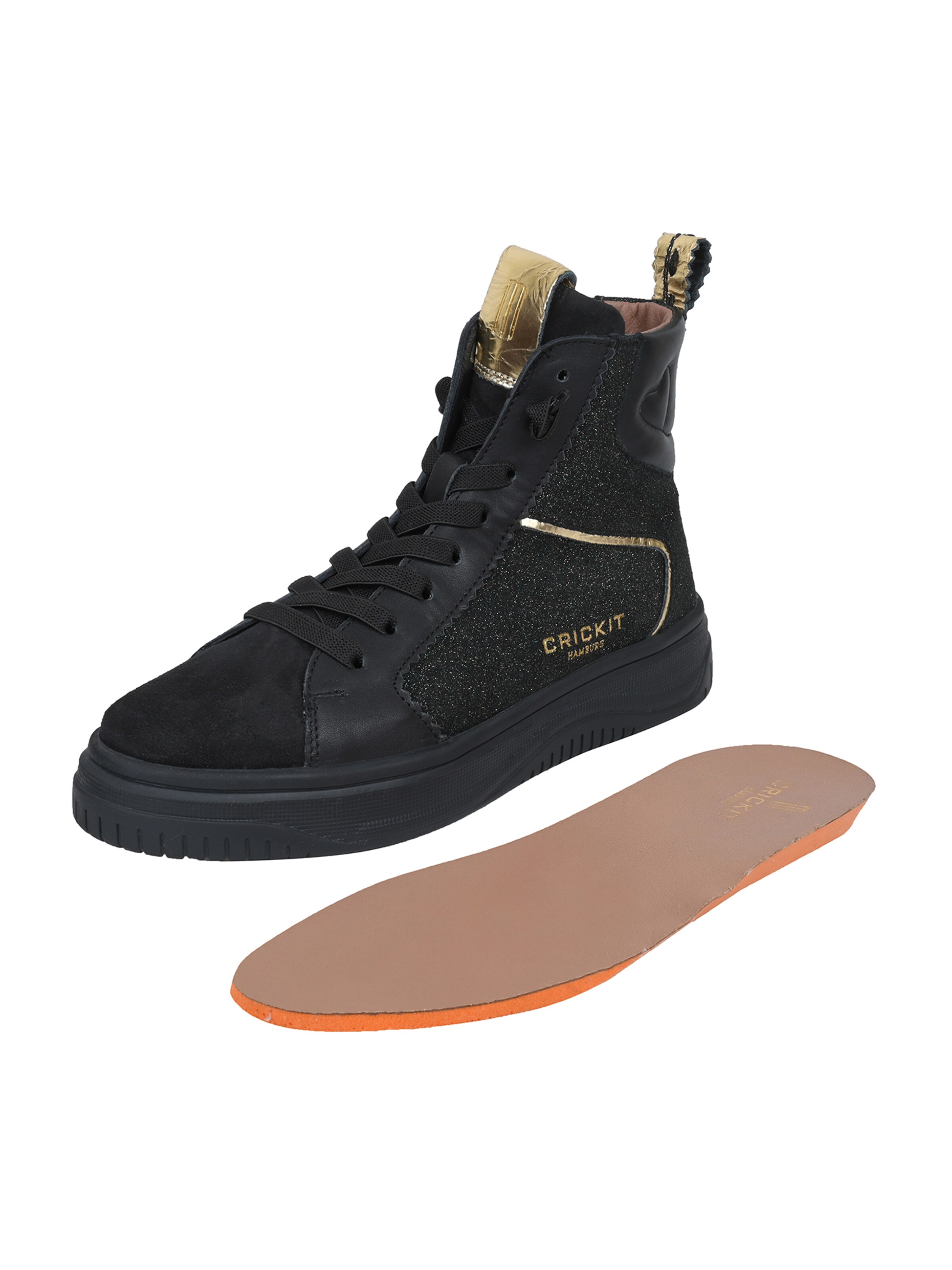 Crickit Sneakers hoog ' SOLE ' in Zwart