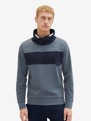 Sweat-shirt TOM TAILOR en bleu : devant