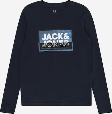 Jack & Jones Junior Тениска 'LOGAN' в синьо: отпред