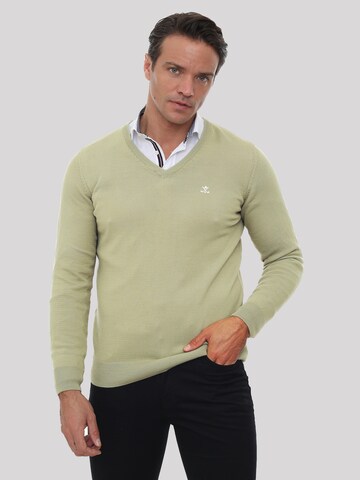 Pullover 'Erky' di Sir Raymond Tailor in verde: frontale