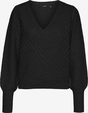 Vero Moda Curve Trui 'STINNA' in Zwart: voorkant