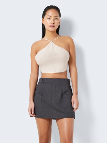 Noisy may Knitted Top 'DIAMOND' in White