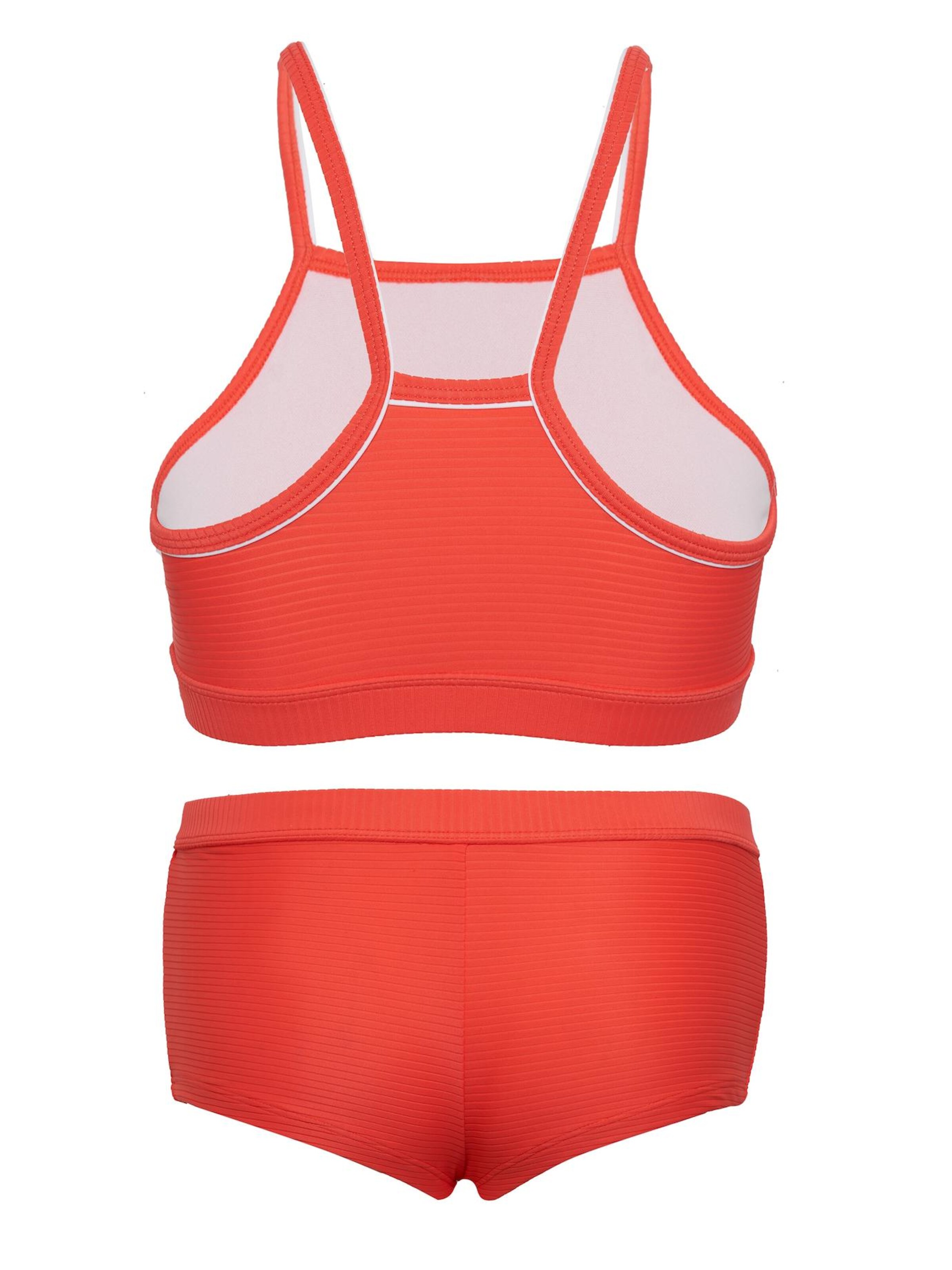 La V Bikini 'Bikini hipster broekje en crop top met racerback' in Oranje