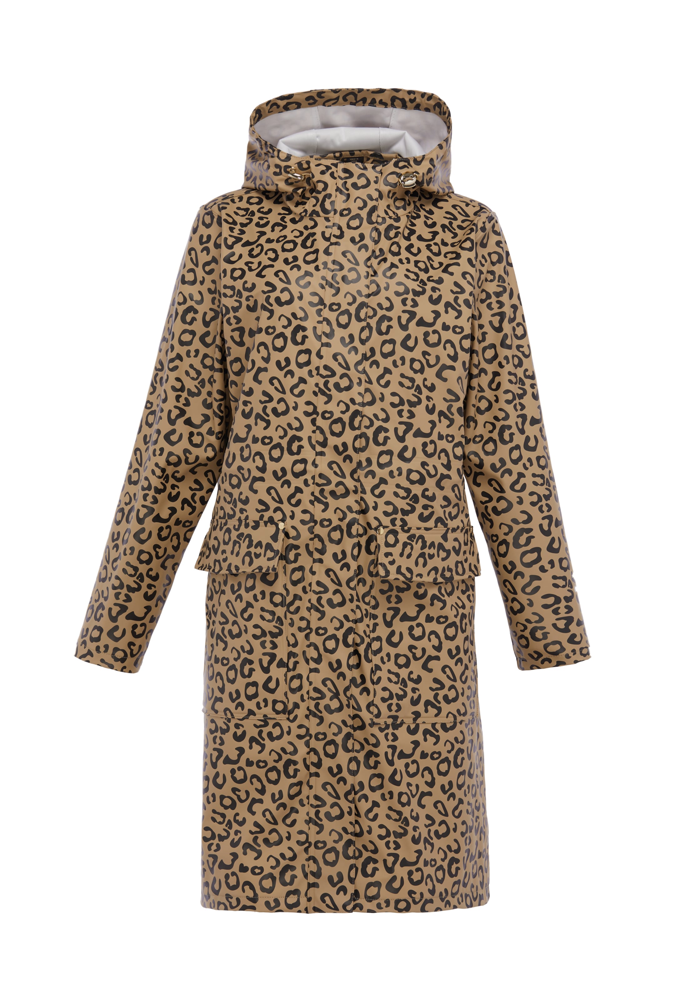 Manteau fonctionnel faina en beige : devant