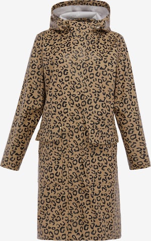 Manteau fonctionnel faina en beige : devant