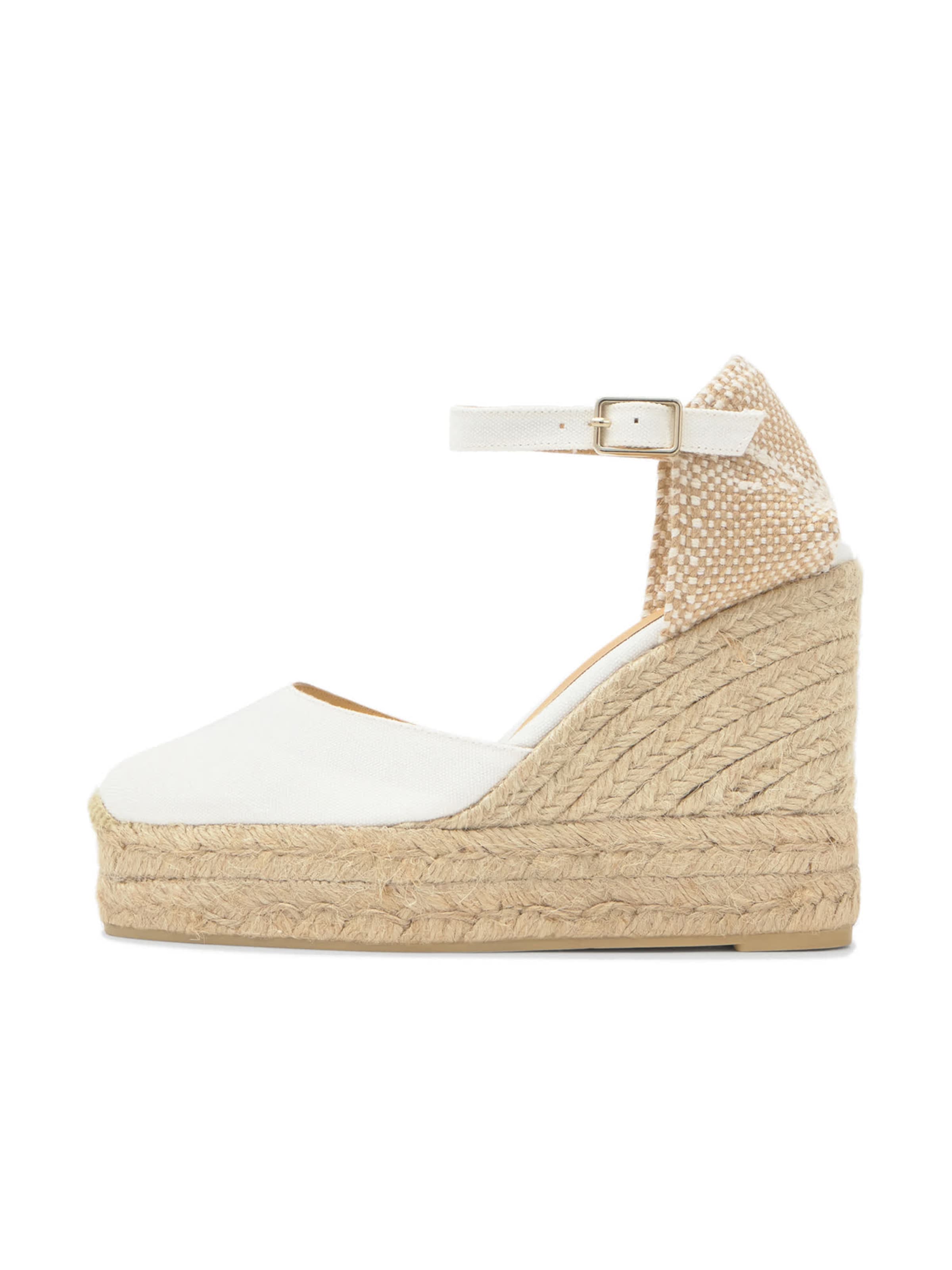Espadrilles 'Carol' Castañer en blanc : devant