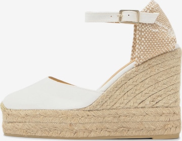 Castañer Espadrillo 'Carol' värissä valkoinen: etupuoli