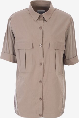 HELMIDGE Blouse in Beige: voorkant