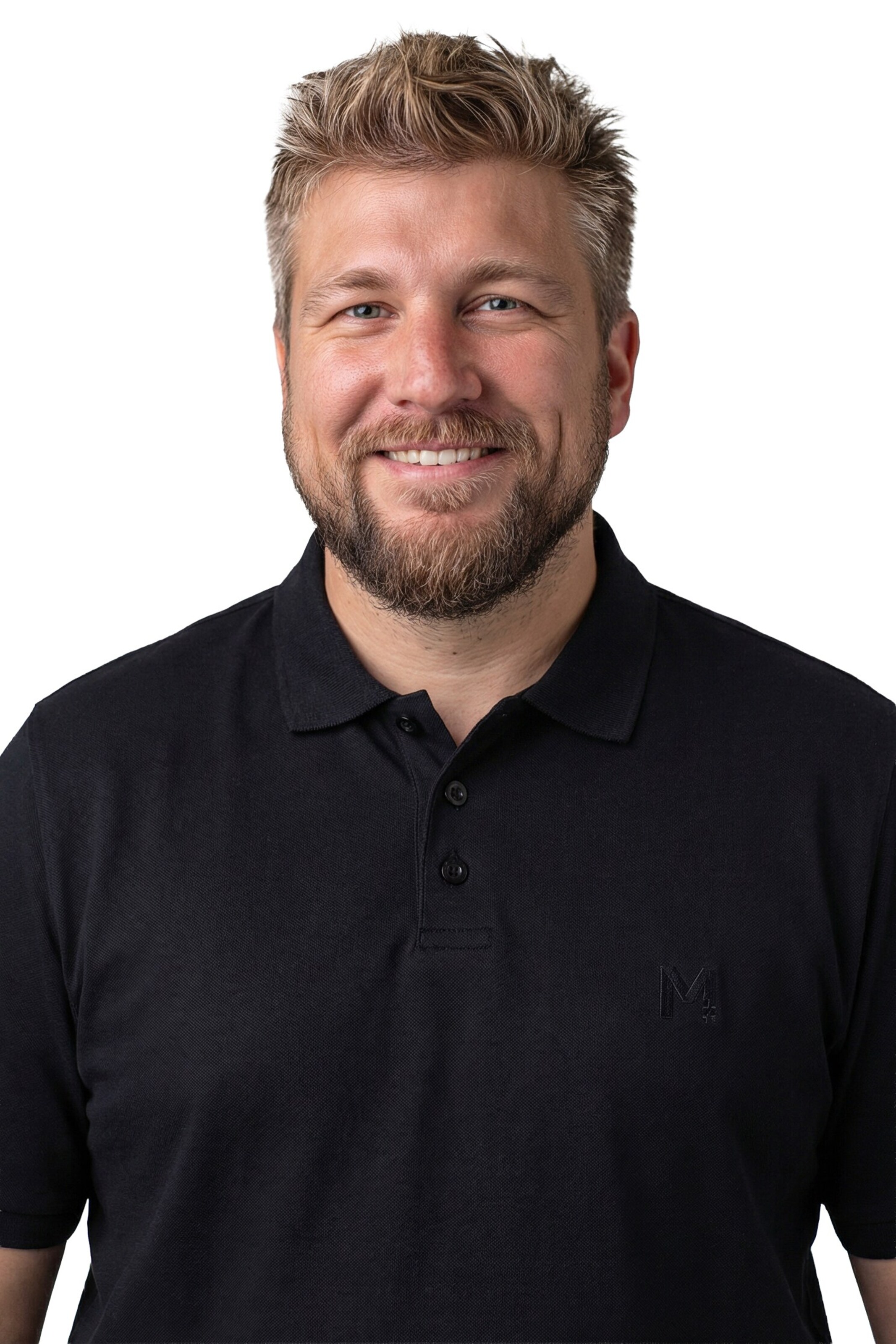 Men Plus Shirt in Zwart