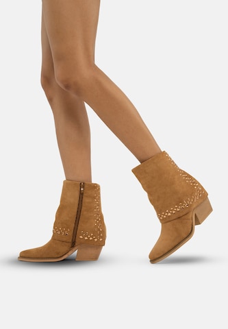 Salinyang Ankelstøvler i beige