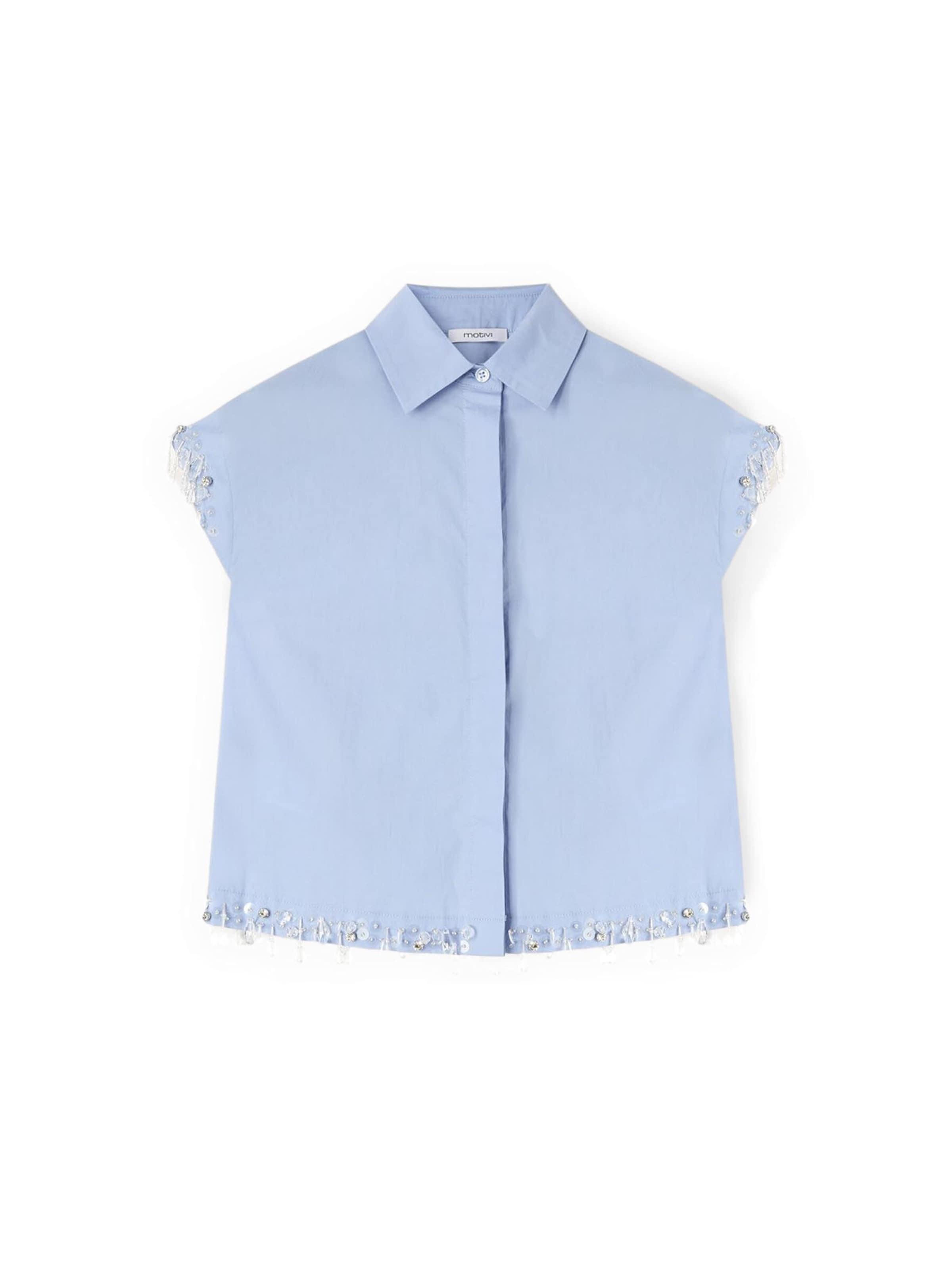 MOTIVI Blouse in XXS in Blue, Item view