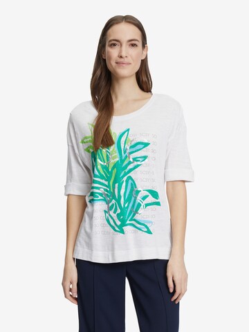 T-shirt Betty Barclay en blanc : devant