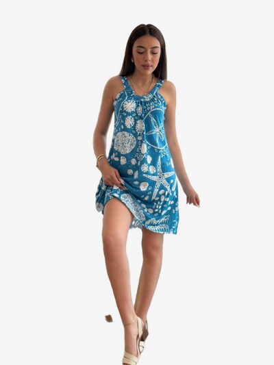 JANE's Sommerkleid in blau / weiß, Produktansicht